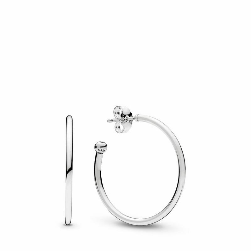 Cercei Rotunzi Pandora Hoops Of Versatility Argint (CYNUarmg)